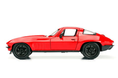 Masinuta metalica fast and furious 1966 chevy corvette scara 1 la 24, Simba - Publisol.ro