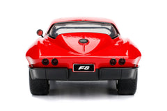 Masinuta metalica fast and furious 1966 chevy corvette scara 1 la 24, Simba - Publisol.ro