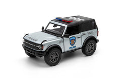 Masinuta metalica ford bronco politie/pompieri13cm scara 1 la 34, KINSMART - Publisol.ro
