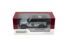 Masinuta metalica ford bronco politie/pompieri13cm scara 1 la 34, KINSMART - Publisol.ro