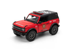 Masinuta metalica ford bronco politie/pompieri13cm scara 1 la 34, KINSMART - Publisol.ro