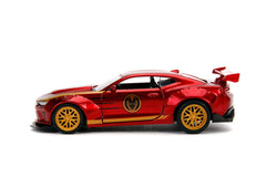 Masinuta metalica iron man 2016 chevy camaro ss scara 1 la 32, Simba - Publisol.ro