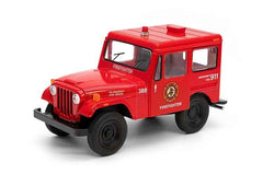 Masinuta metalica jeep dj - 5b politie/ pompieri 13cm scara 1 la 26, KINSMART - Publisol.ro