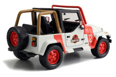 Masinuta metalica jurassic world 1992 jeep wrangler 1:24, Simba - Publisol.ro