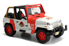 Masinuta metalica jurassic world 1992 jeep wrangler 1:24, Simba - Publisol.ro