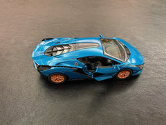 Masinuta metalica lamborghini sian 13cm scara 1 la 40, KINSMART - Publisol.ro