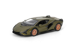 Masinuta metalica lamborghini sian 13cm scara 1 la 40, KINSMART - Publisol.ro