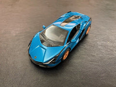 Masinuta metalica lamborghini sian 13cm scara 1 la 40, KINSMART - Publisol.ro