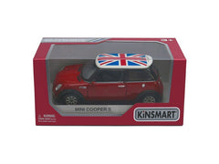 Masinuta metalica minicooper 13cm scara 1 la 28, KINSMART - Publisol.ro