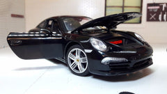 Masinuta metalica porsche 911 negru scara 1 la 24, Rastar - Publisol.ro