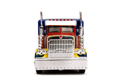 Masinuta metalica transformers t1 optimus prime scara 1 la 32, Simba - Publisol.ro