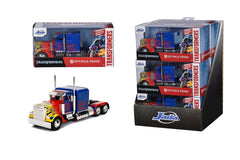 Masinuta metalica transformers t1 optimus prime scara 1 la 32, Simba - Publisol.ro