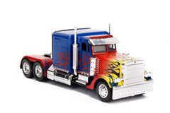 Masinuta metalica transformers t1 optimus prime scara 1 la 32, Simba - Publisol.ro