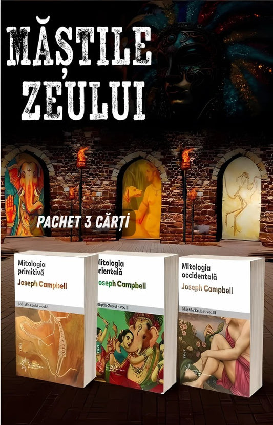 Pachet 3 carti: Mastile Zeului – Mitologiile Lumii, de Joseph Campbell