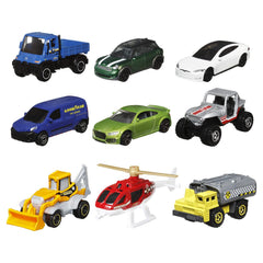 Matchbox set 9 masinute mercedes benz unimog u300, Mattel - Publisol.ro