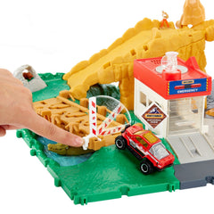 Matchbox set action drivers canionul cu sunete si lumini, Mattel - Publisol.ro