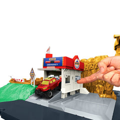 Matchbox set action drivers canionul cu sunete si lumini, Mattel - Publisol.ro