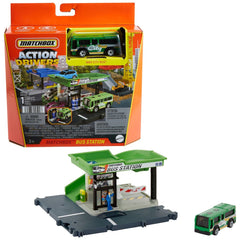 Matchbox set action drivers statia de autobuz, Mattel - Publisol.ro