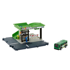 Matchbox set action drivers statia de autobuz, Mattel - Publisol.ro