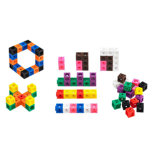 Math Cubes, cuburi interconectabile, set 125 piese, Edx Education - Publisol.ro