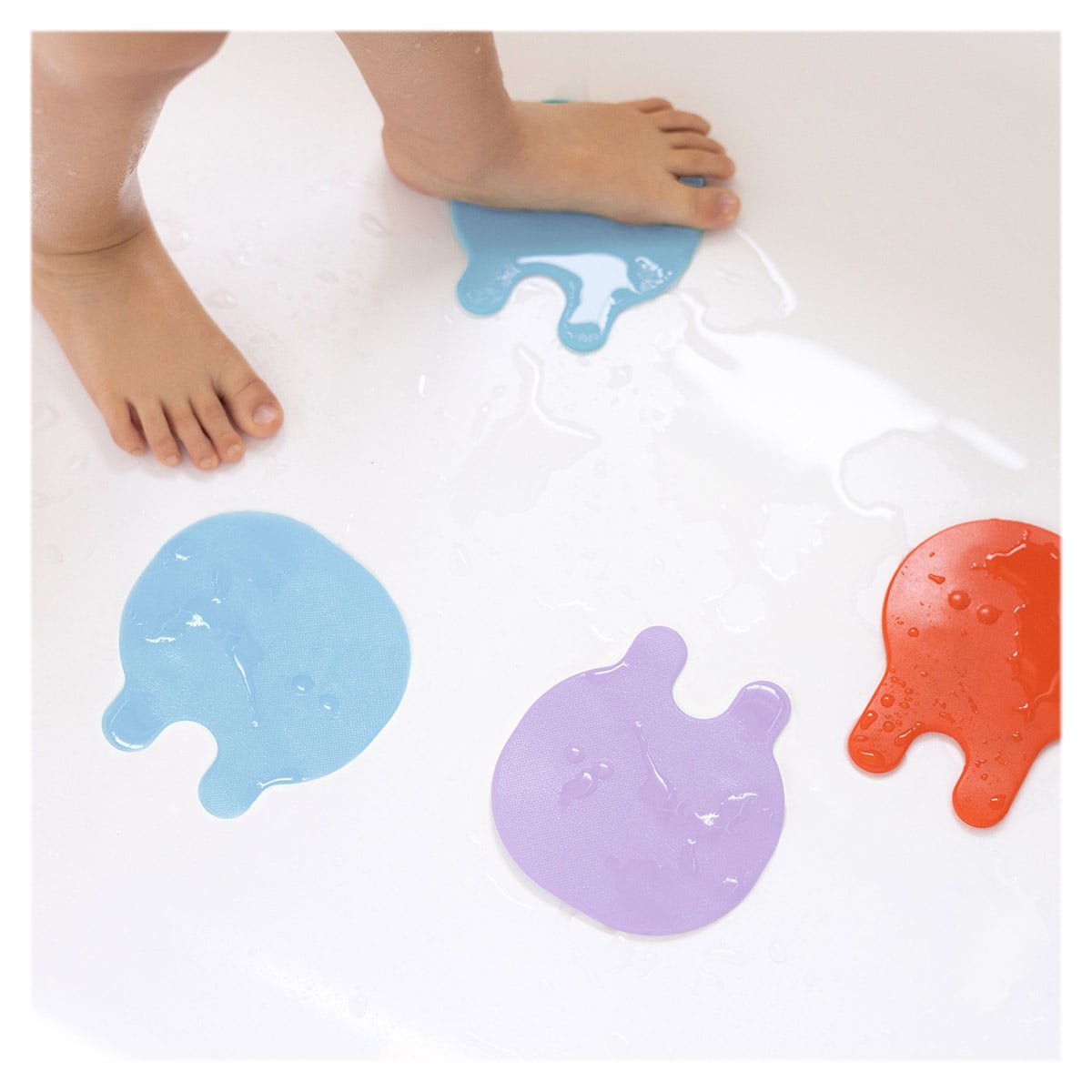 Meduze antiderapante pentru baie, 8 piese, Quut Toys - Publisol.ro