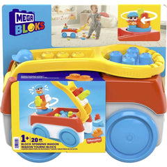 Mega bloks set de constructie 20 piese caruciorul care se invarte, Mattel - Publisol.ro