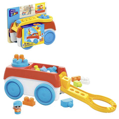 Mega bloks set de constructie 20 piese caruciorul care se invarte, Mattel - Publisol.ro