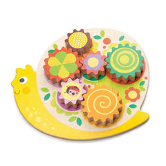 Melcul didactic, din lemn premium - Snail Whirls - 7 piese - Tender Leaf Toys - Publisol.ro