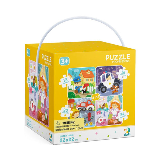 Meserii, puzzle 4 in 1, Dodo Toys - Publisol.ro