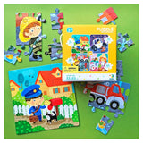 Meserii, puzzle 4 in 1, Dodo Toys - Publisol.ro