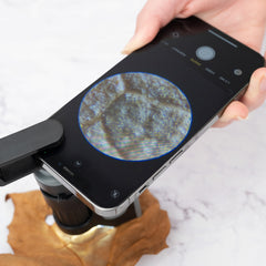 Microscop de buzunar cu LED, marire 60-120x, cu adaptor pentru smartphone, MicroBrite - Carson