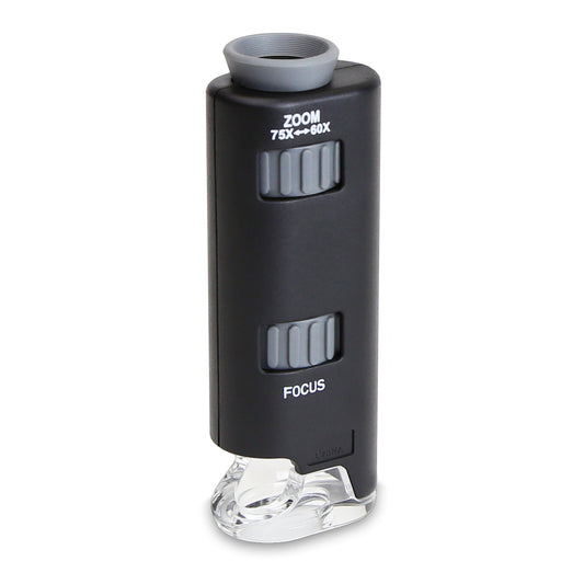 Microscop de buzunar cu LED, marire 60x-75x, MicroMax - Carson