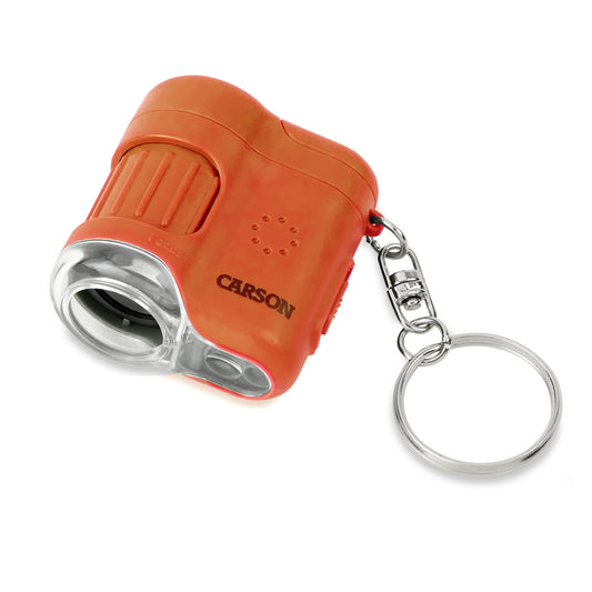Microscop portabil cu breloc, marire 20x, MicroMini, Orange - Carson