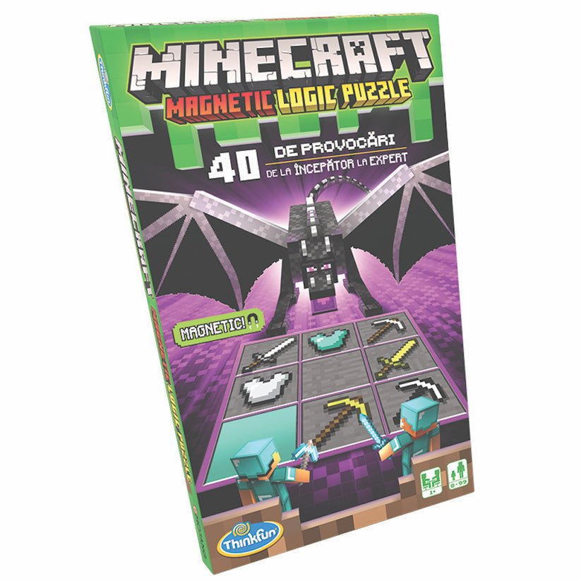 Minecraft, joc de logica magnetic, lb. romana, Thinkfun - Publisol.ro