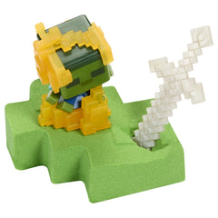 Minecraft mini mode set explorare miniera gri si alb, Mattel - Publisol.ro