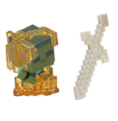 Minecraft mini mode set explorare miniera gri si alb, Mattel - Publisol.ro