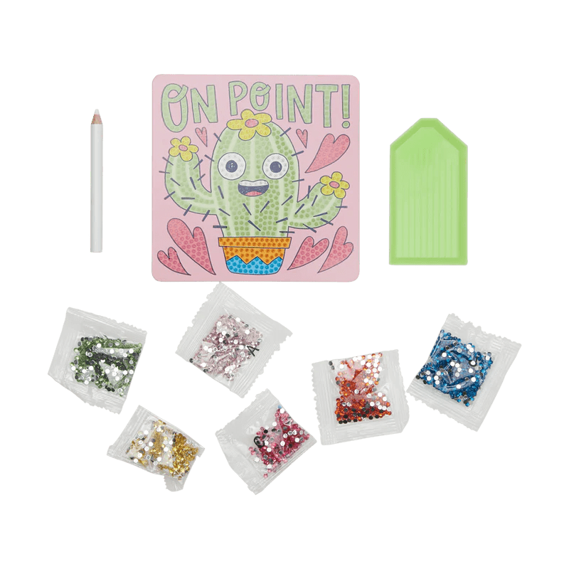 Mini Atelier creativ DIY cu diamante - Cheery Cactus - Ooly - Publisol.ro