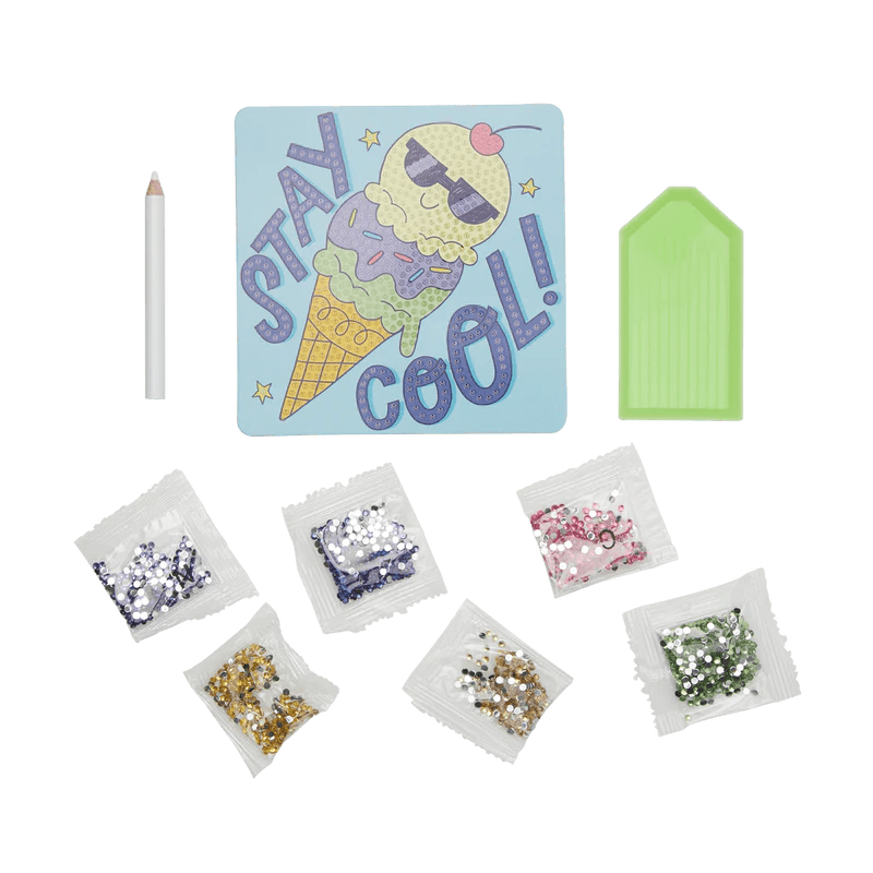Mini Atelier creativ DIY cu diamante - Cool Icecream - Ooly - Publisol.ro