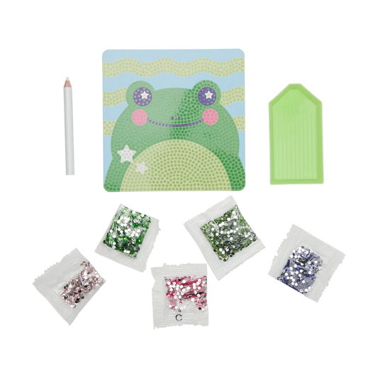 Mini Atelier creativ DIY cu diamante - Funny Frog - Ooly
