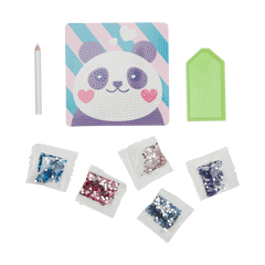 Mini Atelier creativ DIY cu diamante - Pretty Panda - Ooly