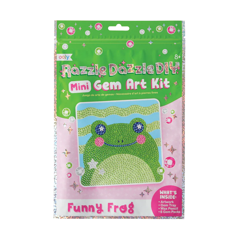 Mini Atelier creativ DIY cu diamante - Funny Frog - Ooly - Publisol.ro
