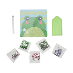 Mini Atelier creativ DIY cu diamante - Funny Frog - Ooly - Publisol.ro