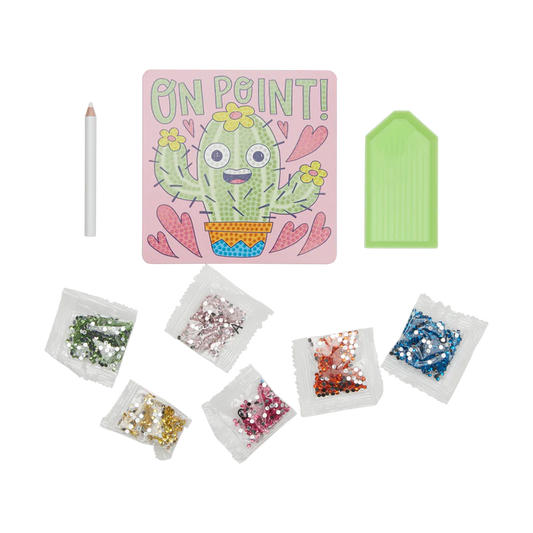 Mini Atelier creativ DIY cu diamante - Cheery Cactus - Ooly