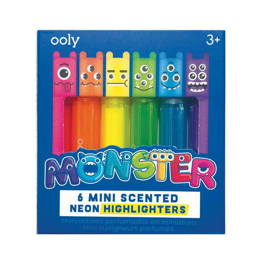 Mini carioci parfumate - Monstruleti - Set de 6 - Ooly