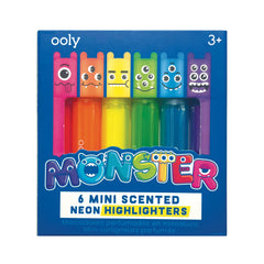 Mini carioci parfumate - Monstruleti - Set de 6 - Ooly