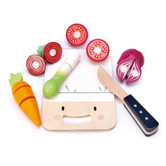 Mini Chef Chopping Board - Tocator si legume - 16 piese - Tender Leaf Toys - Publisol.ro