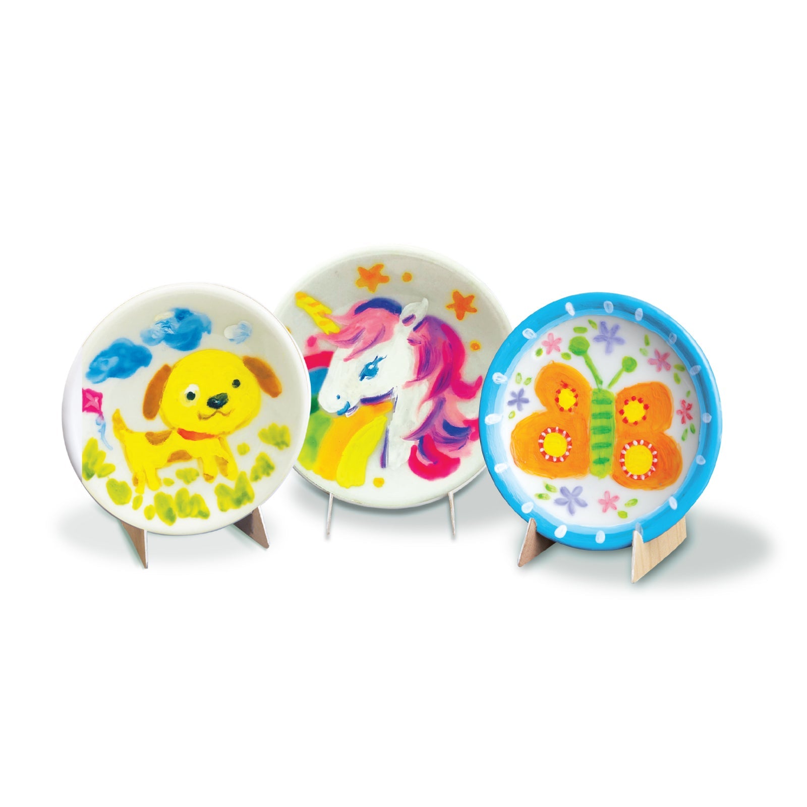 Mini set creativ - Farfurioare, LittleCraft - 4M - Publisol.ro