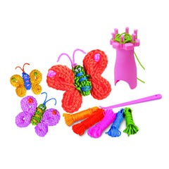 Mini set creativ - Fluturi tricotati, LittleCraft - 4M - Publisol.ro