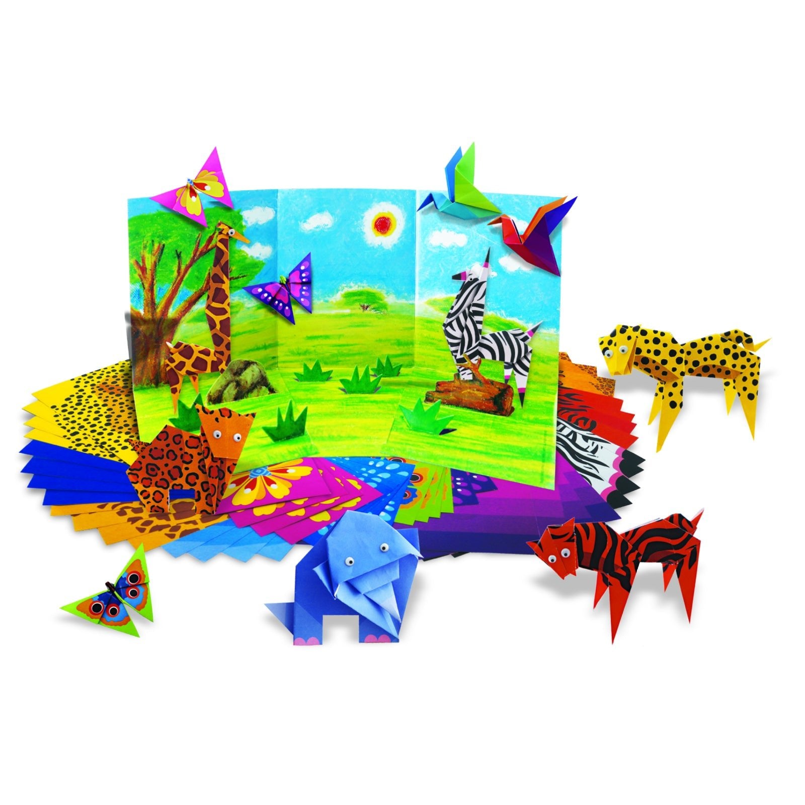 Mini set creativ - Origami Animale Zoo, LittleCraft - 4M - Publisol.ro