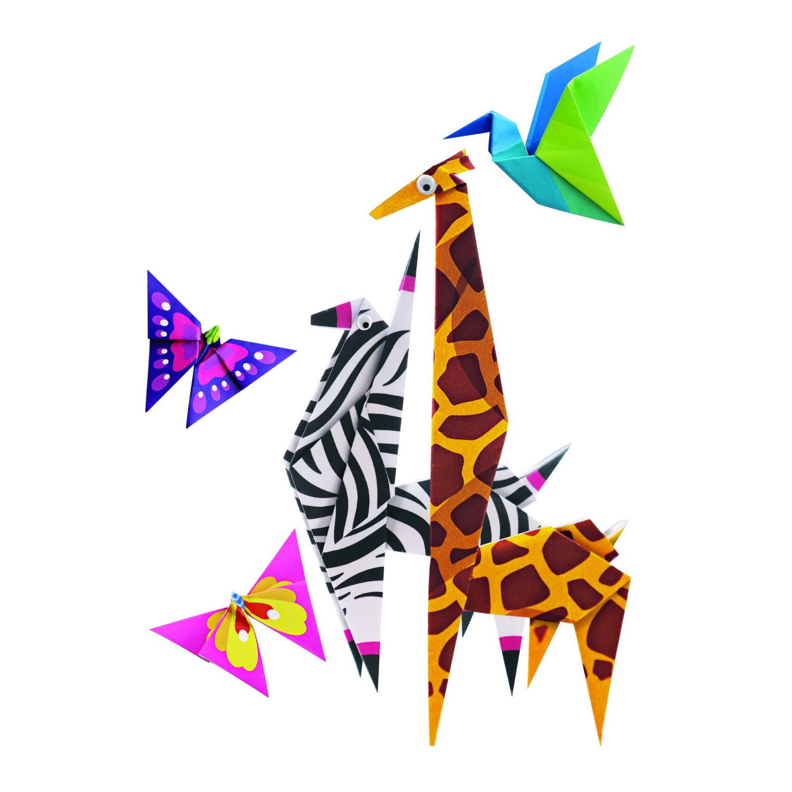 Mini set creativ - Origami Animale Zoo, LittleCraft - 4M - Publisol.ro